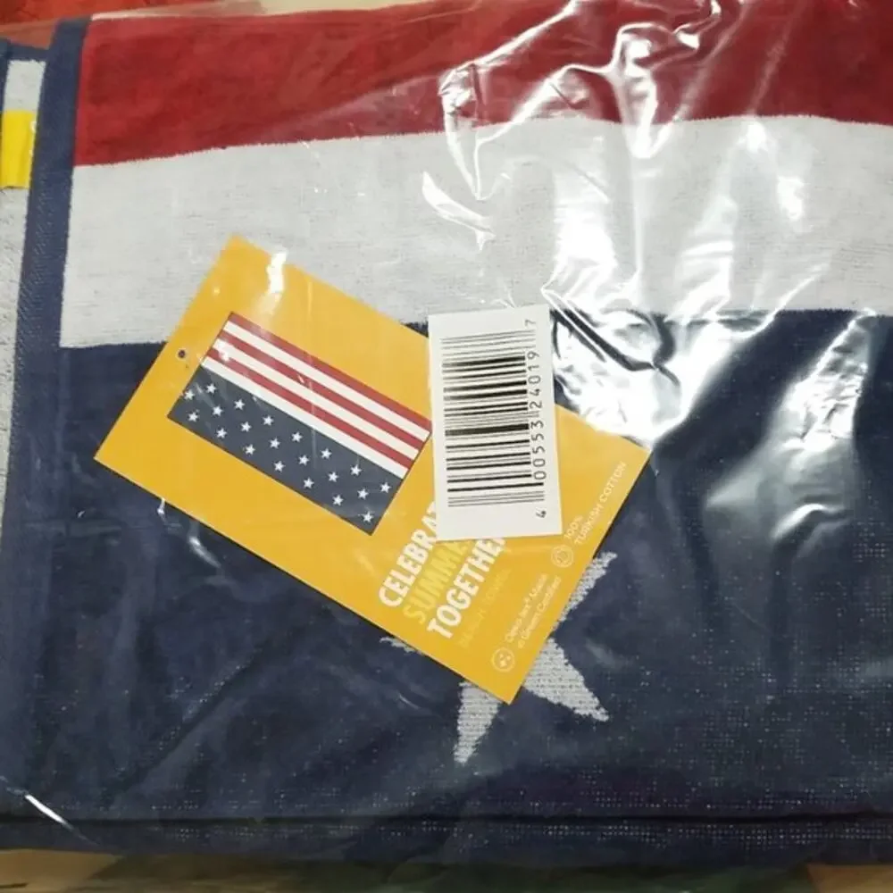 Celebrate Summer Together American Flag Towel